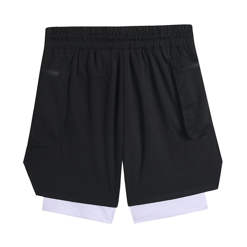 

Men Joggers Shorts Short Pants Gyms Fitness Bodybuilding Workout Quick Dry Male Beach Shorts 20DK02 Mens 2 in 1 Casual Regular