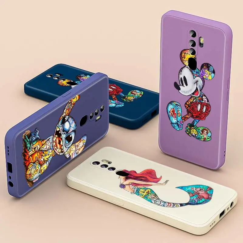 

Mickey Tattoo Cartoon For OPPO A94 A93 A92 A91 A74 A73 A55 A54 A52 A11 A11K A9 A16 A7X A1K 2020 Liquid Silicone Phone Case