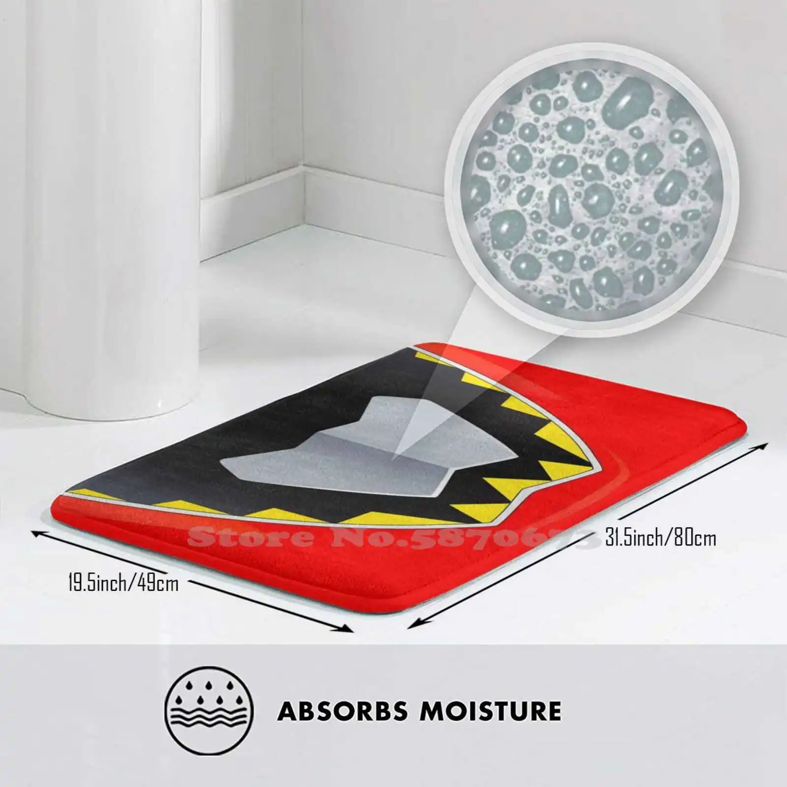 Kyoryu красный мягкий домашний ковер дверной коврик автомобильный динозавр