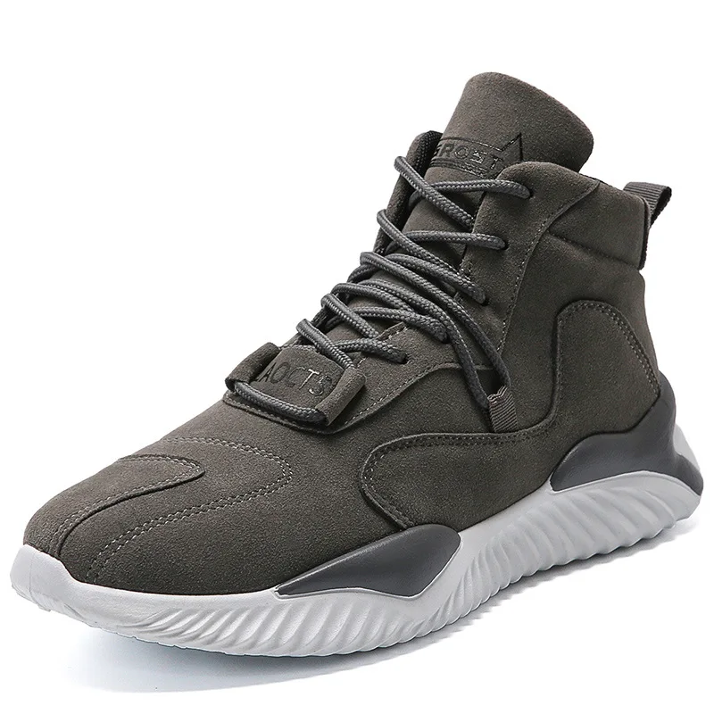 

2021 New Spring Men's Casual Sneakers All-match High-top Men's Shoes Mid-top Waterproof Shoes