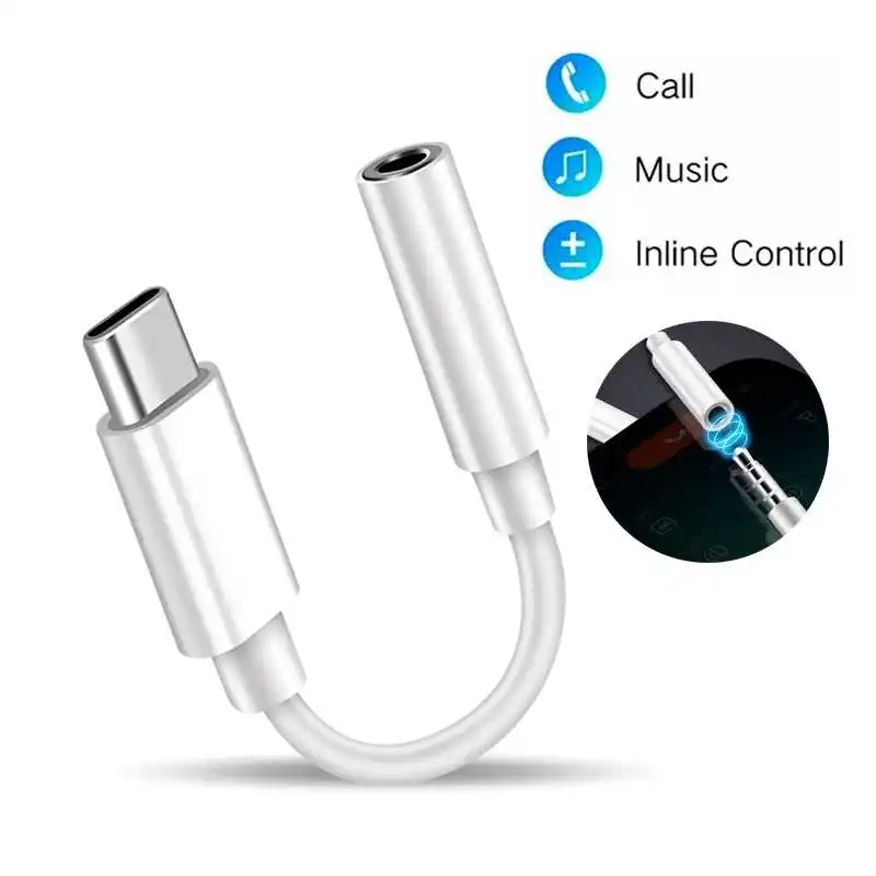 

USB Type C To 3 5 Jack Converter Earphone Audio Adapter Type USB C To 3.5mm Jack For Samsung Xiaomi Huawei USB C Jack