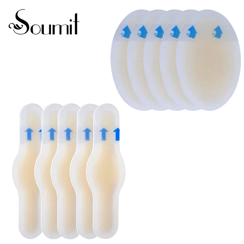 5 шт. противоизносные гелевые наклейки на пятку водонепроницаемые накладки пятки