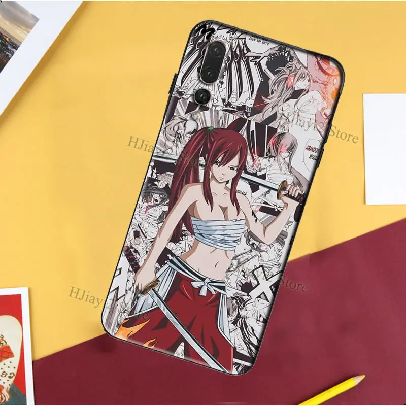 Чехол Erza Fairy Tail для Huawei P30 Pro P10 P20 P40 Lite P Smart 2019 Z Mate 30 10 20 | Мобильные телефоны и