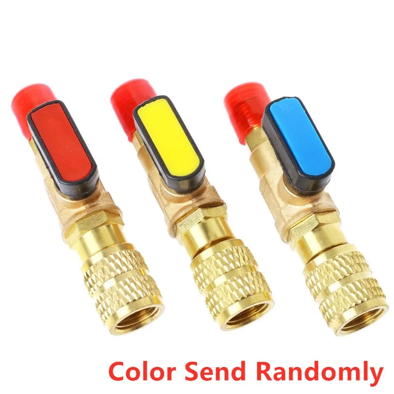 1 шт. Клапан хладагента R410A шланги для зарядки переменного тока латунные прямые