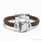 Кожаный браслет для косплея Эрена Микаса из аниме атака на кожу