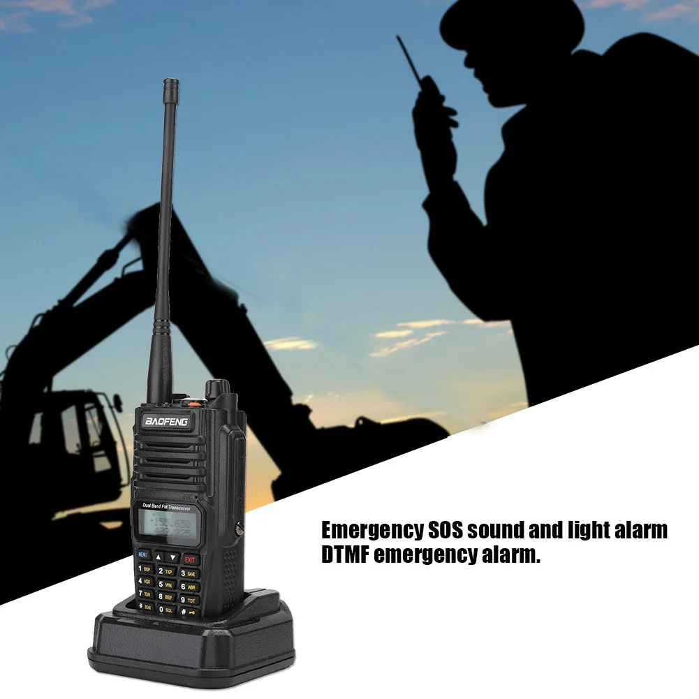 Портативная Водонепроницаемая рация VHF/UHF Dual Frequency 100-240V Walkie Talkie | Мобильные