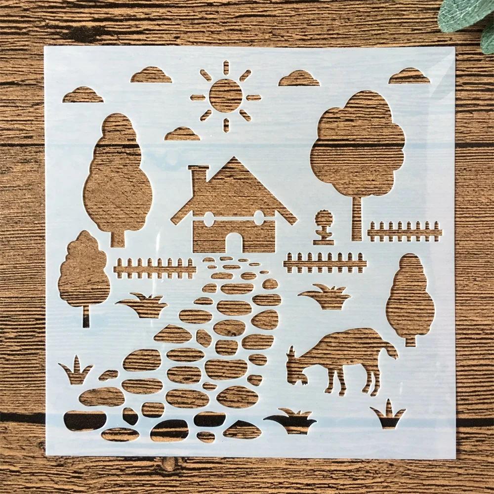 Новый 13 см пастырской фермы козы DIY трафареты раскраска для скрапбукинга