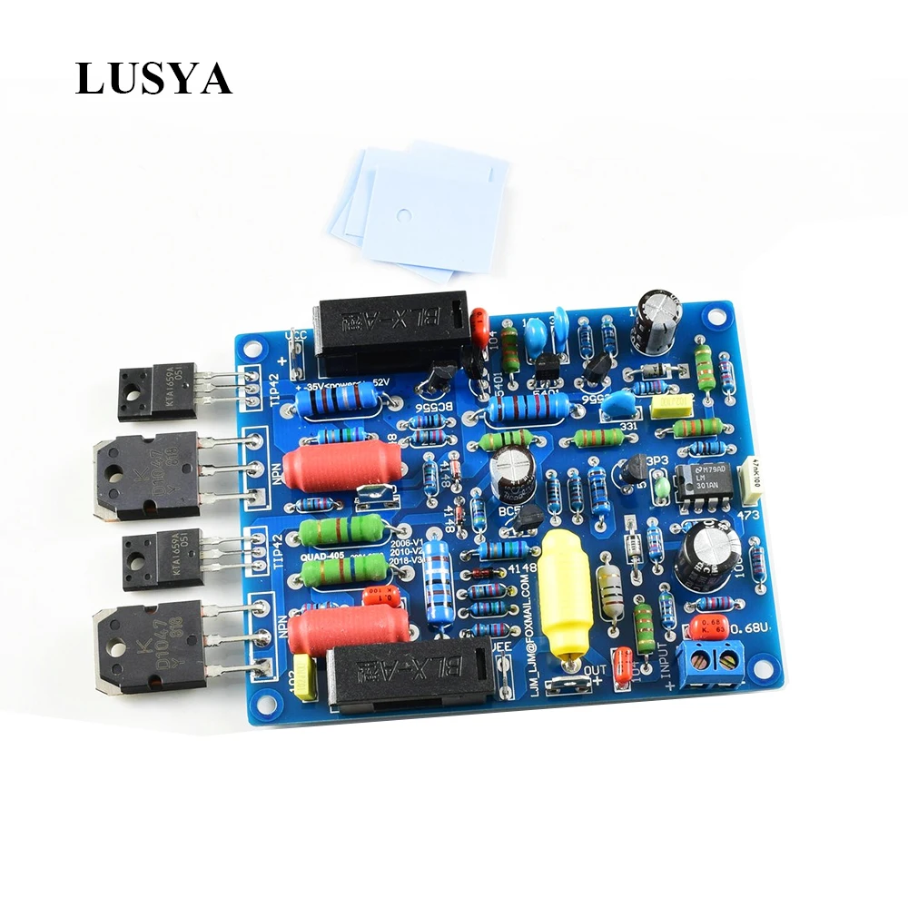 Плата усилителя мощности аудио Lusya 2 шт. QUAD405 100 Вт * стерео усилитель комплект DIY