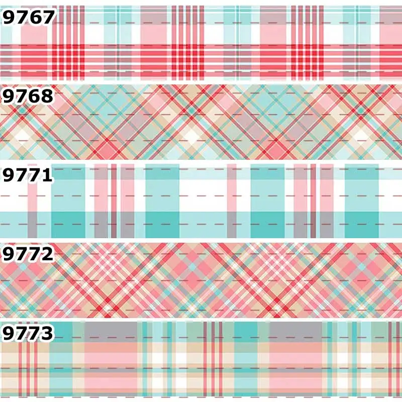 10 ярдов разные размеры разноцветные Волшебные клетчатые печатные крупные