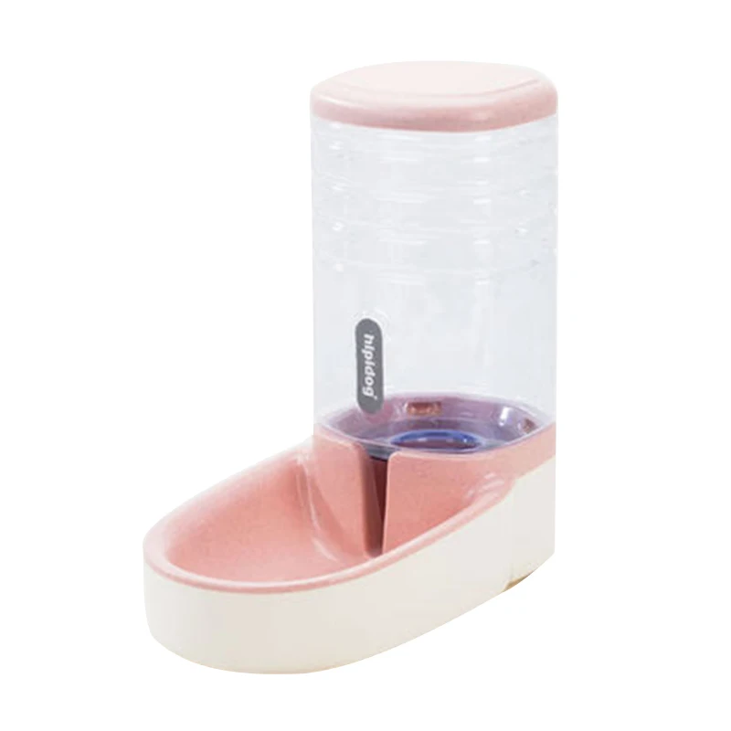 pink Drinking 3.8L Pet cat автоматические кормушки пластиковая бутылка для воды для собак большая емкость дозатор для воды для еды кошки собаки миски для кормления поилка - Цвет: pink Drinking