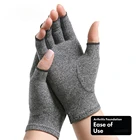 1 пара сжатия артрит перчатки, поддержка запястья хлопок боли в суставах, ручным креплением Для женщин мужчин терапевтический браслет мышечное напряжение