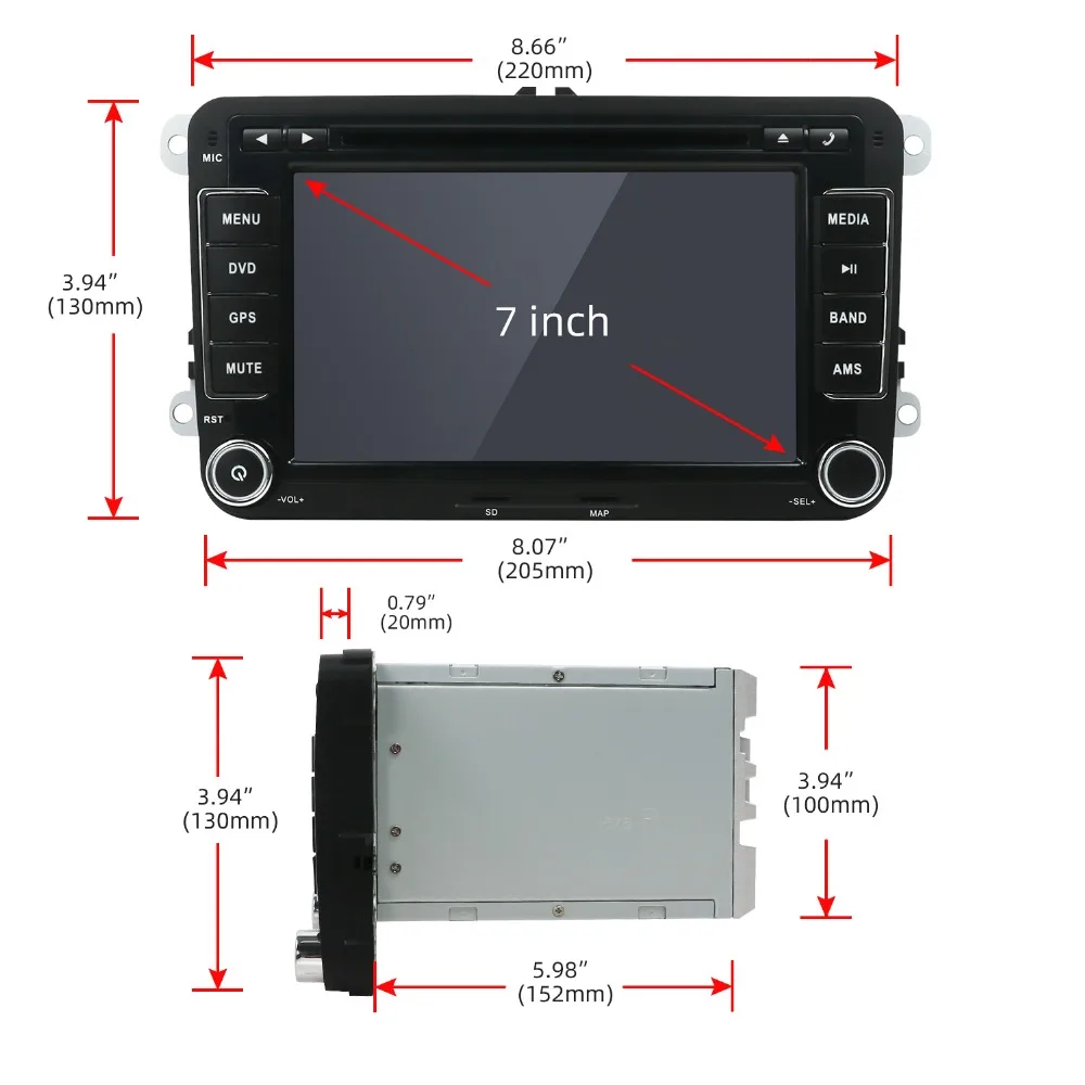 PX6 4G+ 64G 2Din android 9,0 автомобильный dvd-плеер Aux gps стерео для Volkswagen Skoda POLO GOLF 5 6 PASSAT CC TIGUAN TOURAN Fabia Caddy