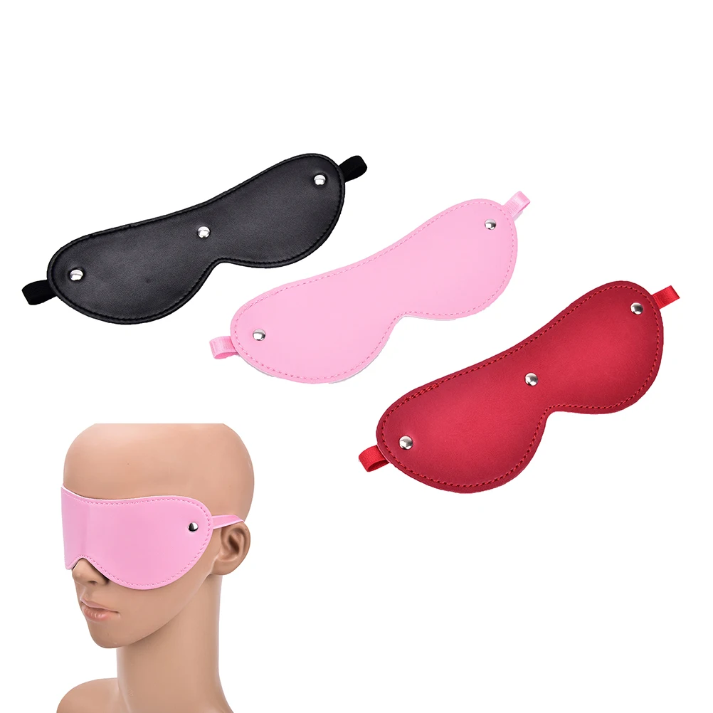 

Pu Leather Costume Black Eye Masks Eyeshade Women Eyewear Masquerad For Party Christmas Decor Festival Gifts Erotic Toys