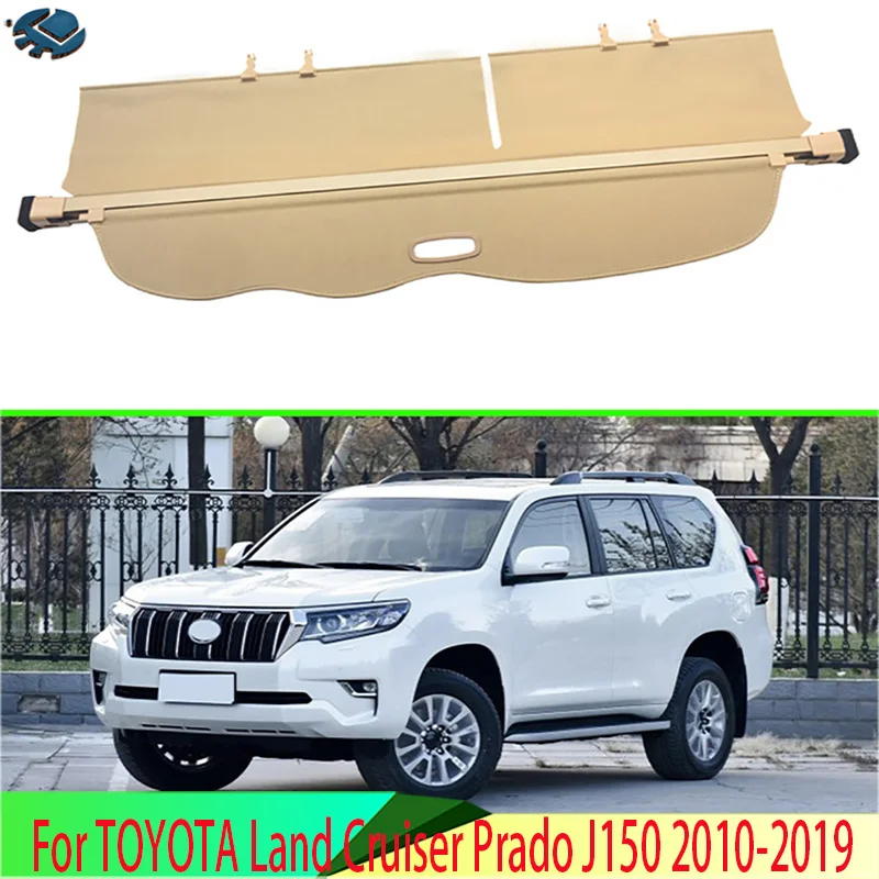 For TOYOTA Land Cruiser Prado J150 2010-2021 Aluminum+Canvas Rear Cargo Cover privacy Trunk Screen Security Shield shade | Автомобили и