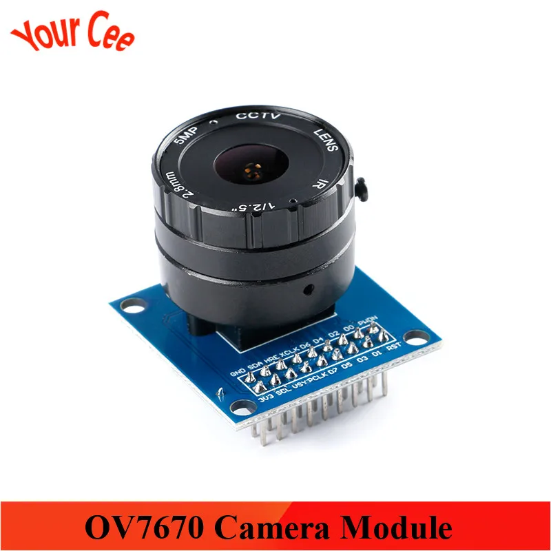 Регулируемый макромодуль камеры OV7670 с универсальным металлическим интерфейсом