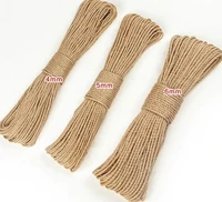 6mmx100m sisal ropes jute twine rope natural hemp cord decor cat pet scratching home art decor