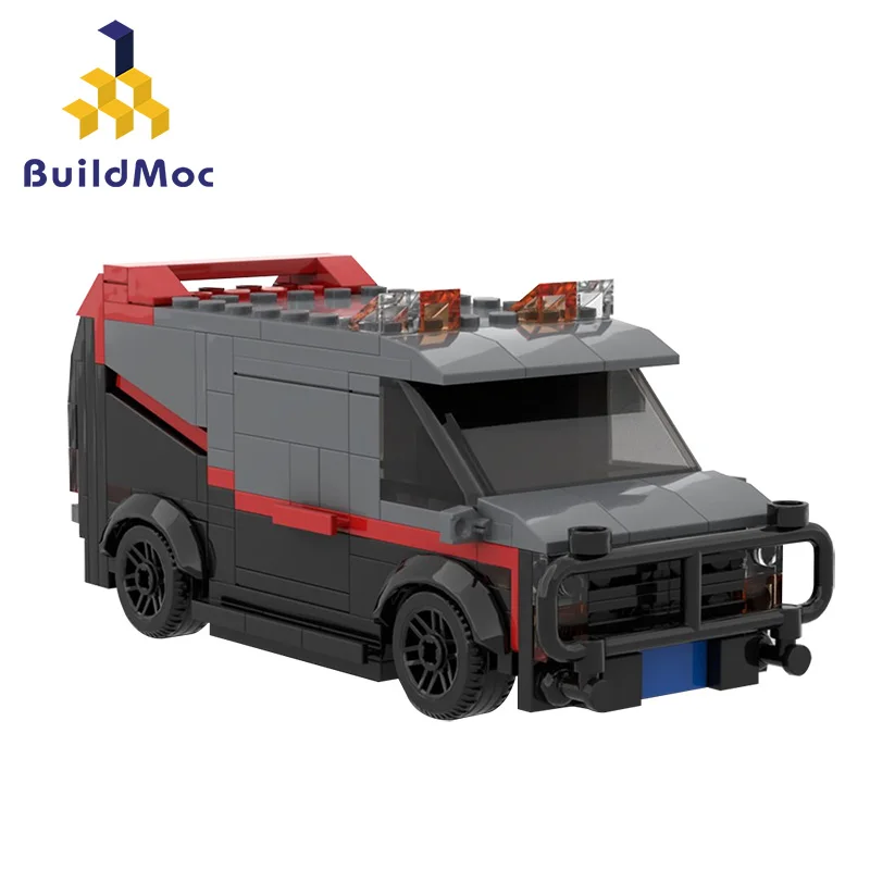Модель автомобиля MOC в стиле ретро A-Team GMC Vandura Van модель конструктор сделай сам