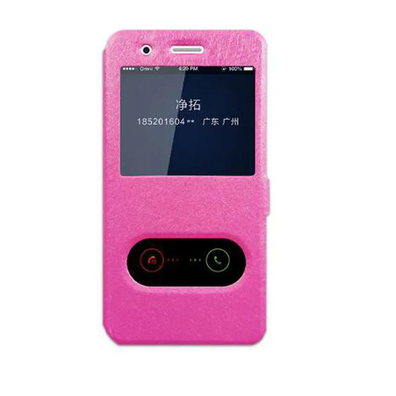 Для Huawei Y6 Pro 2017 чехол быстрое окошко для просмотра ответа откидная крышка кожаный