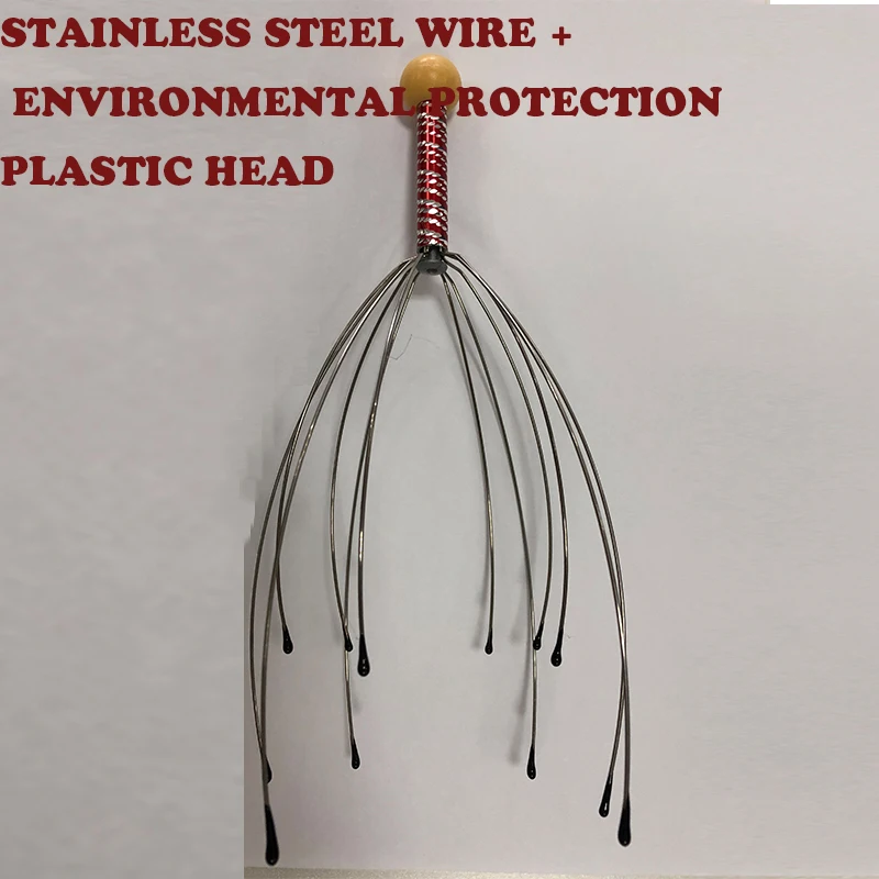 Профессиональный анти-стресс боли Массажер Осьминог для головы и шеи снятие