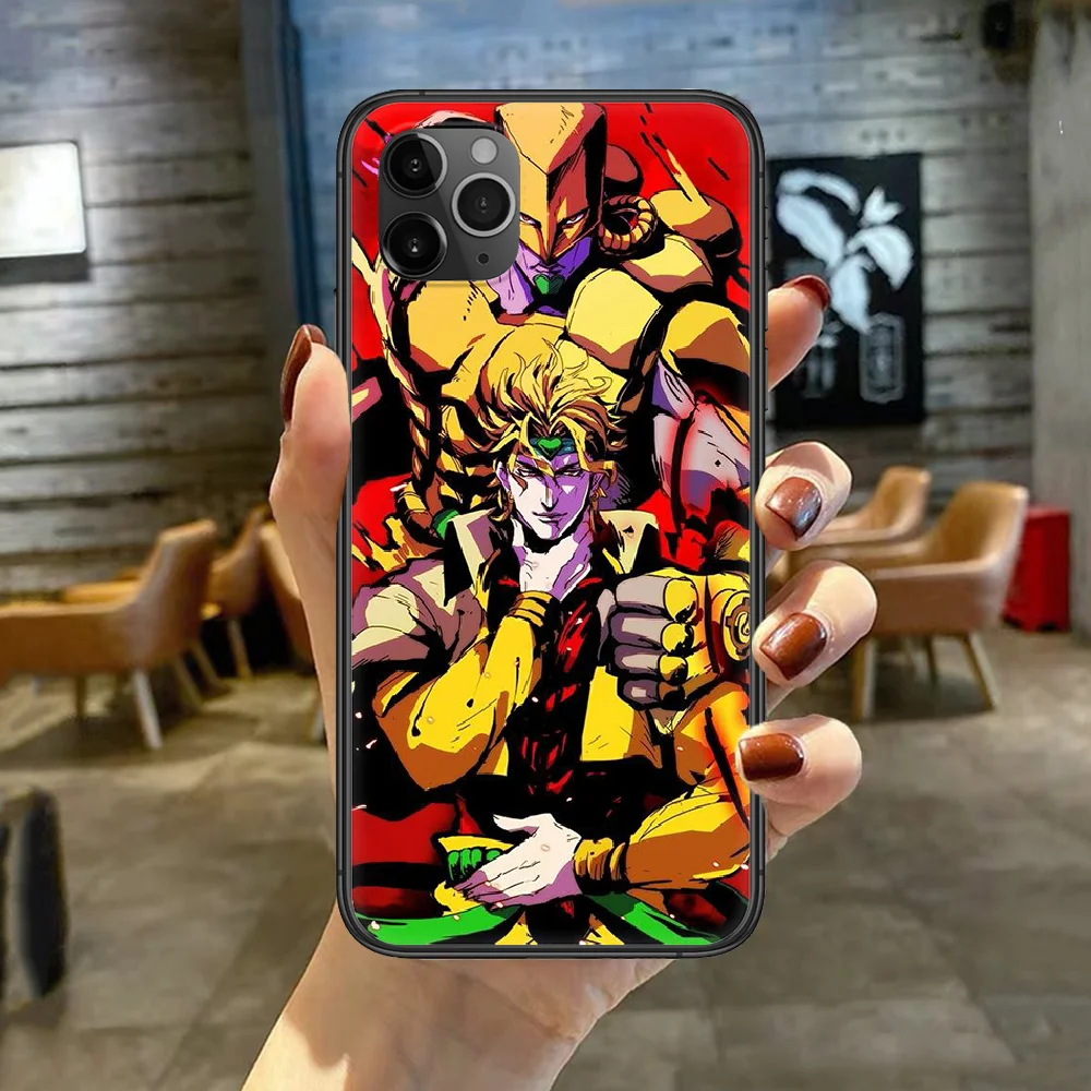 

JoJo's Bizarre Adventure Anime Phone Case Cover For Iphone 5 5S 6 6S PLUS 7 8 11 12 Mini X XR XS PRO SE 2020 MAX black Bumper