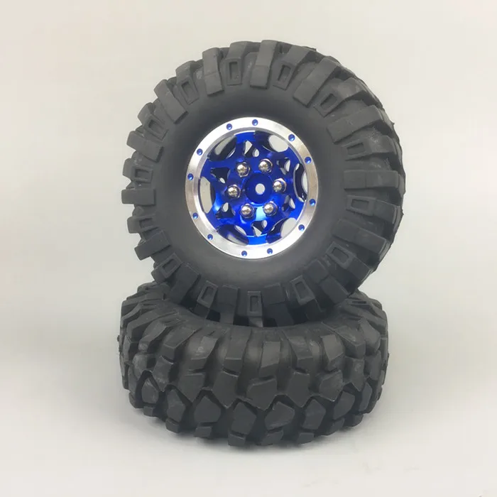 

KYX Racing Alloy Universal 1.9" Wheel Rims with Tyres for 1/10 RC Crawler Car Axial Wraith SCX10 II 90046 Traxxas TRX-4 TRX4 D90