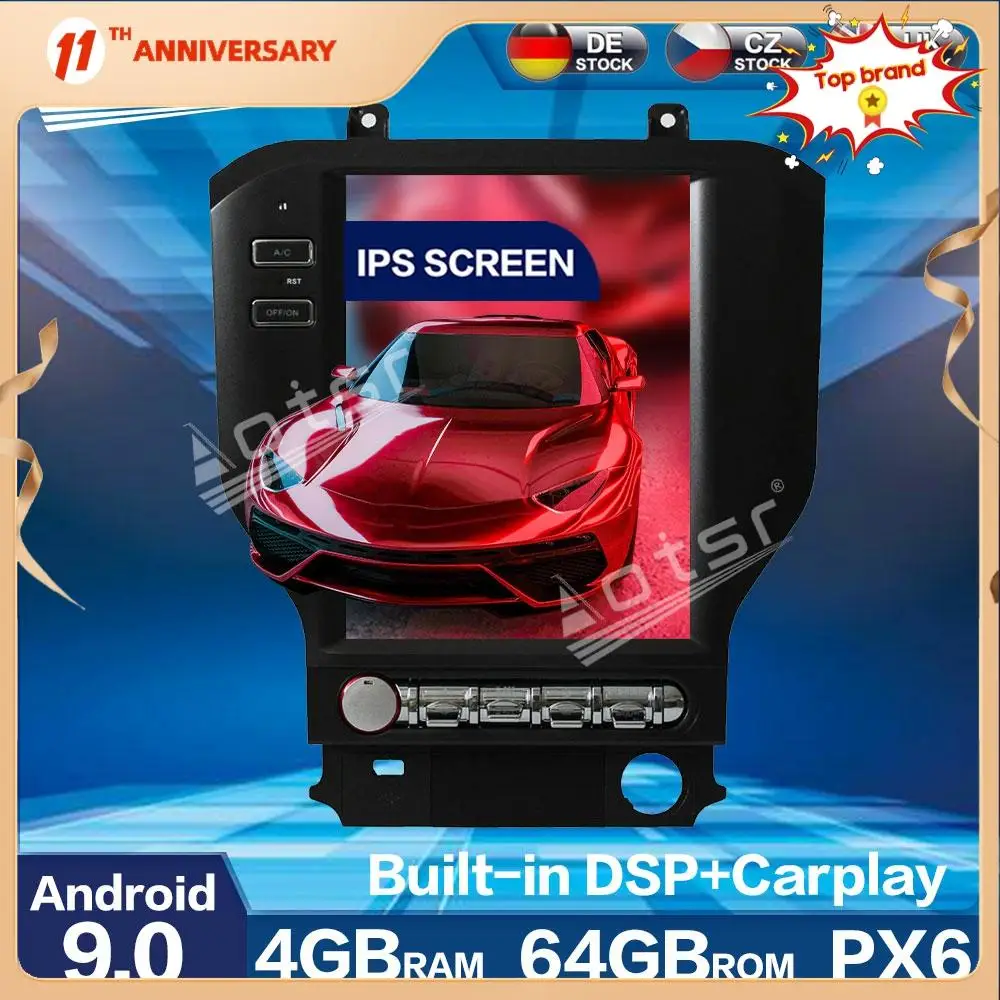 

Автомагнитола Tesla PX6, 10,4 дюйма, Android 9,0, 4 Гб + 64 ГБ