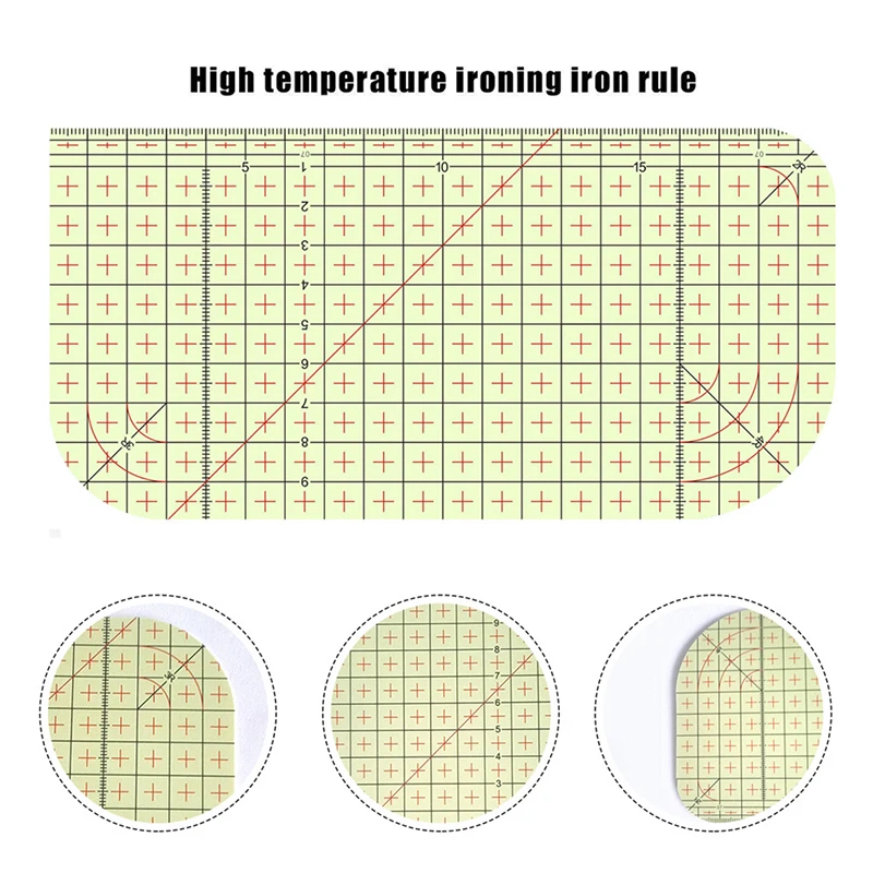 

1PCS Ironing Ruler Measuring Tool Hot Patchwork Tailor Craft Cloth Cutting Rulers Patchwork Ruler Quilting Rule DIY Sewing Tools