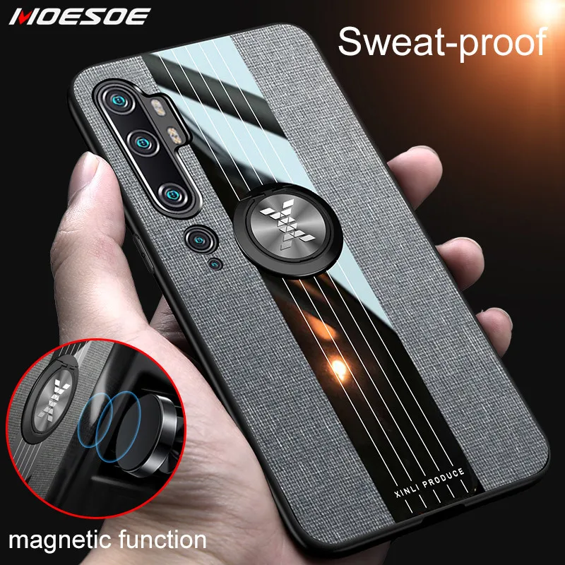 Тканевый чехол для Xiaomi Poco X3 M3 Mi Note 10 Lite 9T Pro Redmi 9 8 9S 8T 7 9A 9C подставка с магнитным
