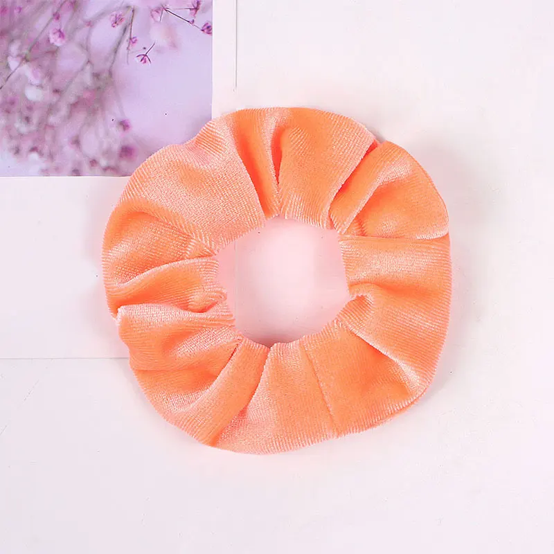 Яркие бархатные резинки для волос эластичные Простые женщин или девочек