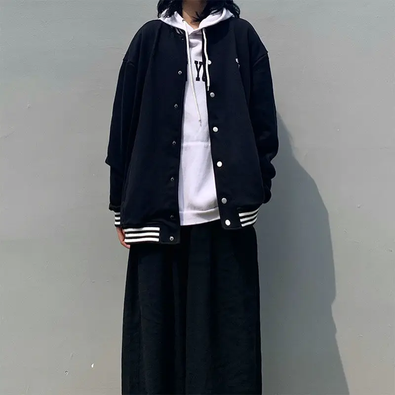 

Autumn Japanese tide retro baseball suit men's and women's 2021 new embroidered loose retro coat casual jacket