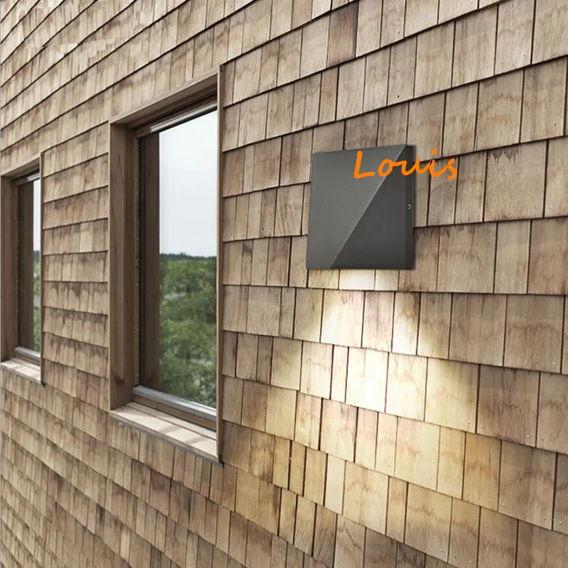 Для наружного и внутреннего освещения светодиодный настенный светильник для