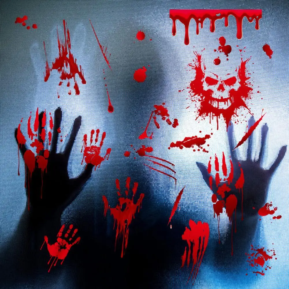 

Easy Installation Gift Halloween Spooky Stickers Decoration for Holiday