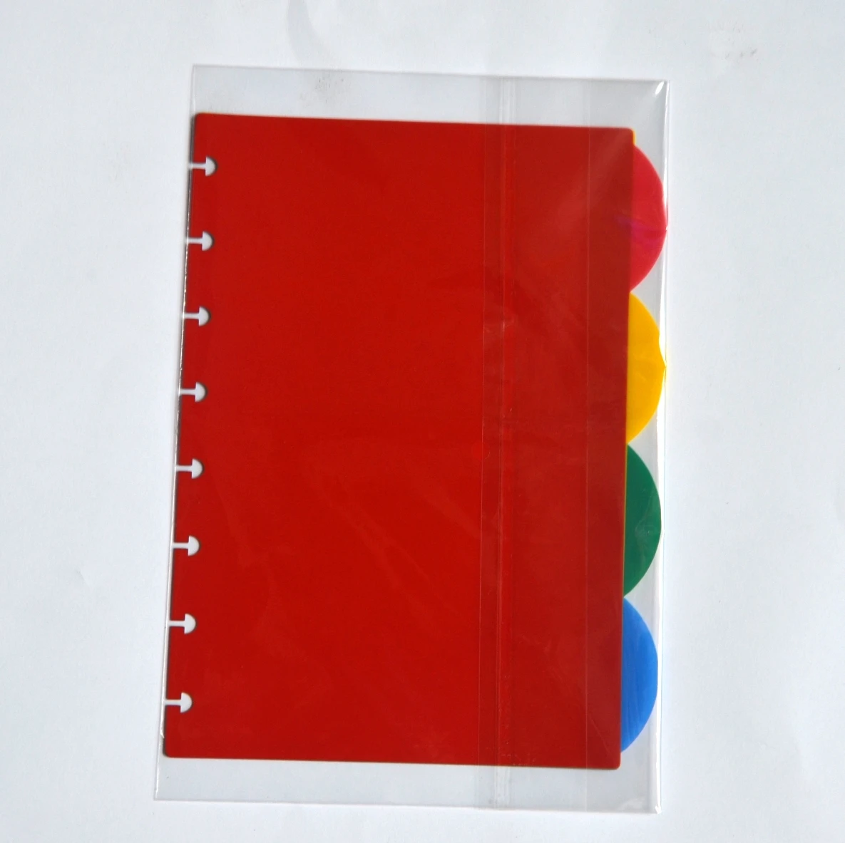 A5 4pcs 5pcsA4A5 прозрачные пластиковые блоки Грибное отверстие свободный разделитель листов страница цветоделительное устройство страница Руководство разделительный цвет страница - Цвет: A5 4pcs