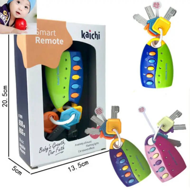 2019 Brand Baby Toy Musical Car Key Toy Smart Remote Car Voices Pretend Play Education Good Gift For Kid Baby Boy Girls