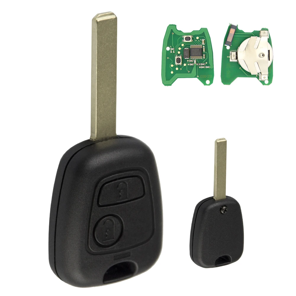 OkeyTech 2 шт. дистанционный ключ для Citroen C3 C4 C5 Berlingo Xsara Picasso X7 Peugeot 206 407 3008 SX9 Blade 433 МГц ID46