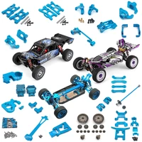 wltoys 124018 124019 rc car 112 blue all upgrade metal spare parts 4wd armrodsteering cupdifferential gearscrew setgearbox