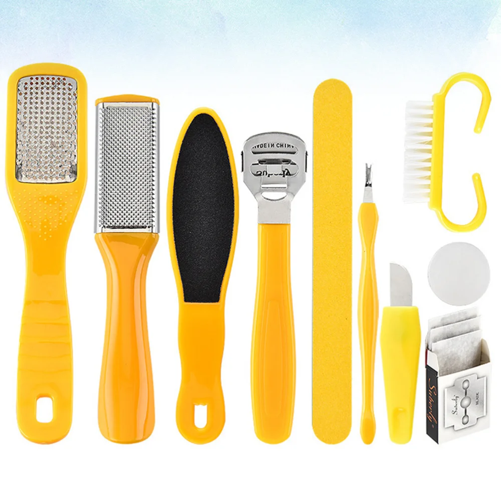 

1 Set 10 in 1 Pedicure Tools Professional Foot Files Dead Skin Remover Foot Skin Care Kit