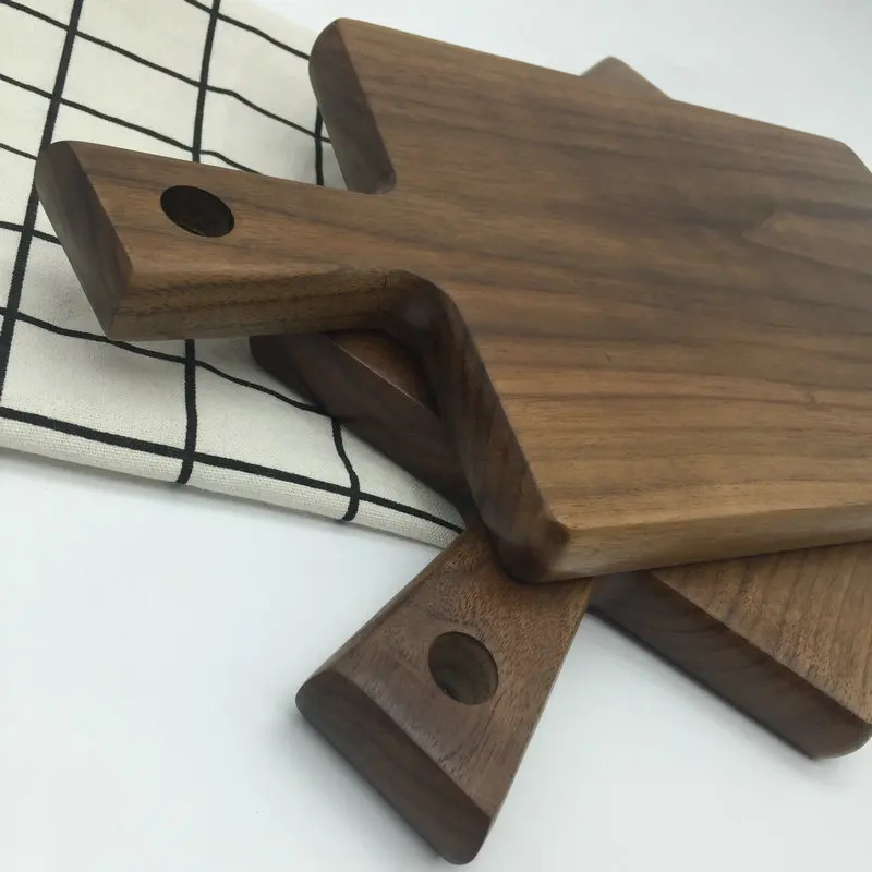 

Black walnut Japanese bread board Wooden cutting board Chopping board Baking tools Whole wood fruit board