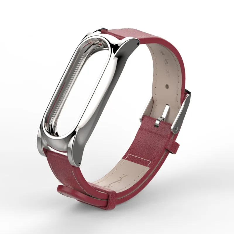 Model-5 Silver Red Mi band 2 металлический ремешок для Xiaomi mi Band 2 Браслет ремешок Смарт-часы - Цвет: Model-5 Silver Red