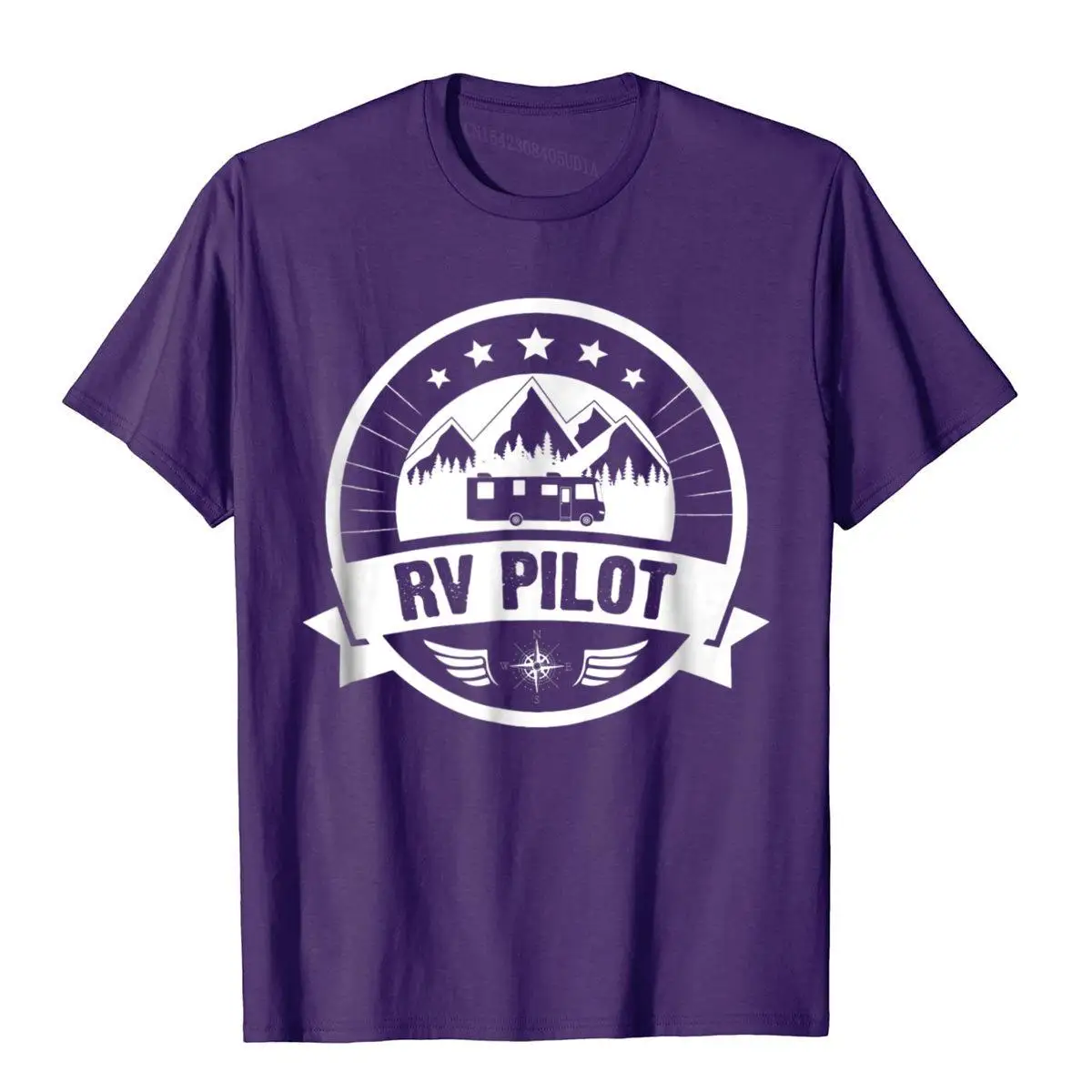 Забавная Мужская футболка RV Pilot для дома на колесах модная повседневная