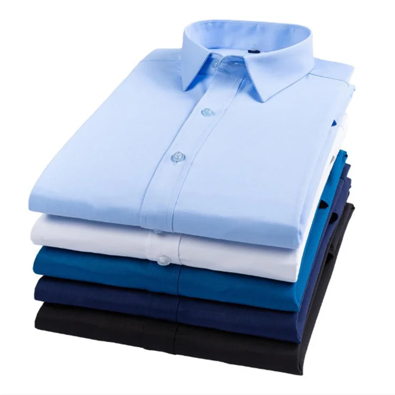 

Men's Business Long Sleeve White Blusas Blouse Camisa Masculina Bluzki Bluzka Slim Fit Vestidos Casuales Korean Clothes Koszula