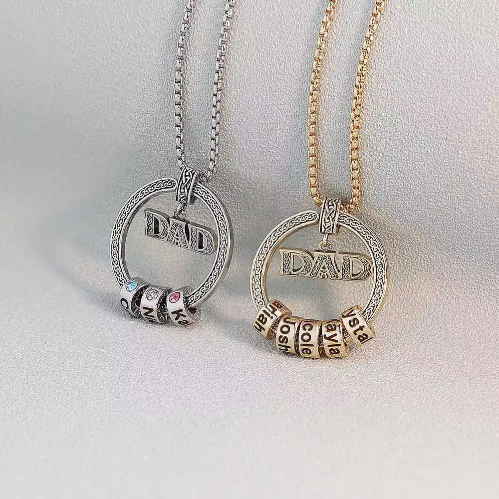 

Custom Name Necklace Customized Stainless Steel Necklace DAD Necklace For Father's Day Gift