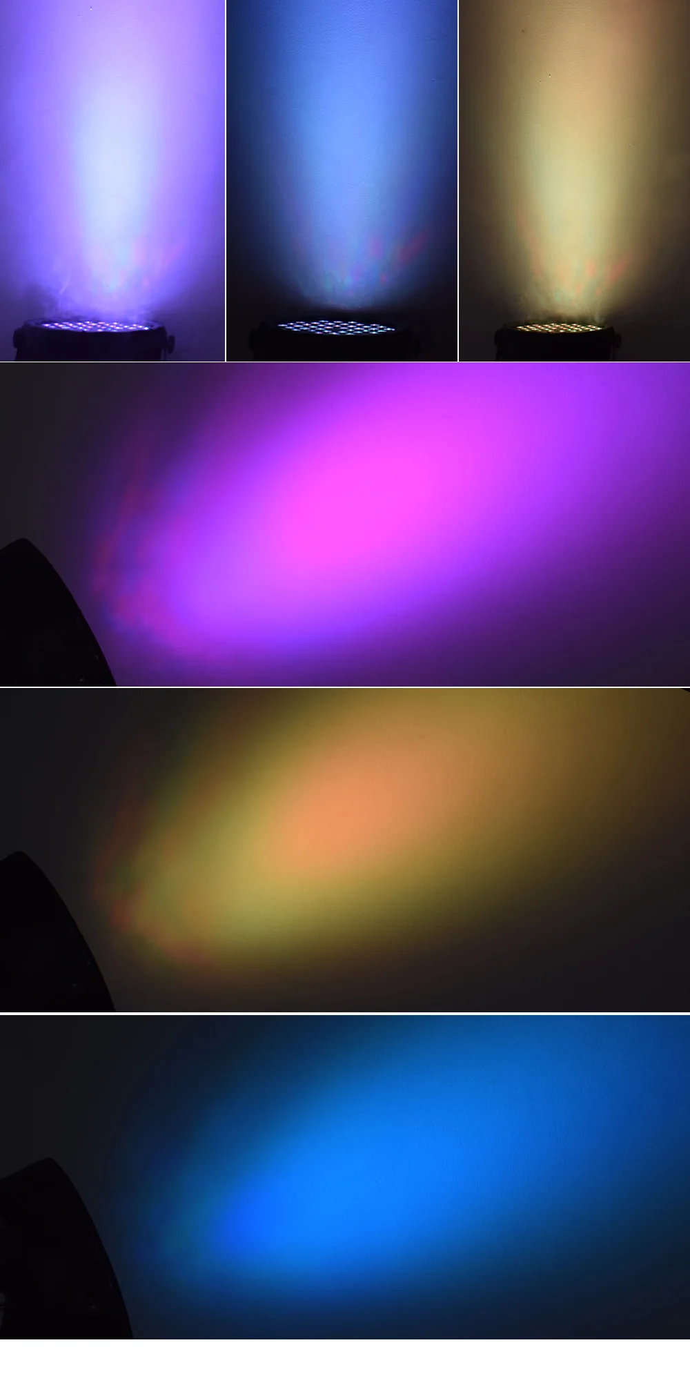 Led par can 54x3 Вт диско-светильник RGB светодиодный сценический светильник вечерние светильник s DMX-512 для dj Рождественский звук активный светодиодный плоский par dj светильник
