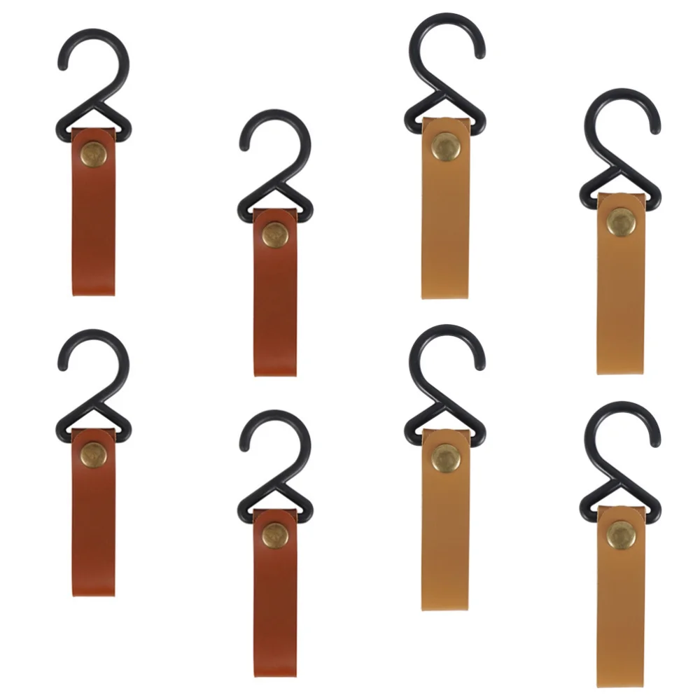 

8 Pcs Outdoor Camping Hooks Portable Wind Rope Fixing Buckles Hanging Buckles