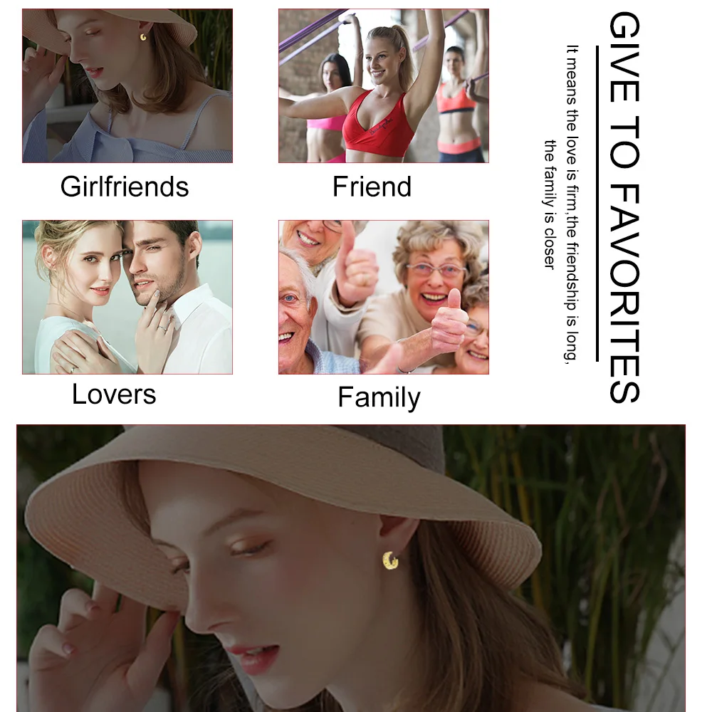 Женские серьги женские полированные круглые магнитные кольца полностью золотые