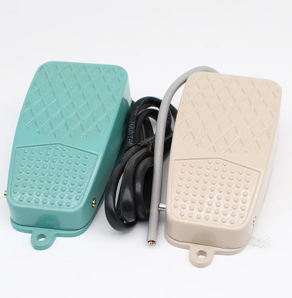 TFS-2 AC250V 10A зеленый SPDT NO NC нескользящий металлический Мгновенный Переключатель