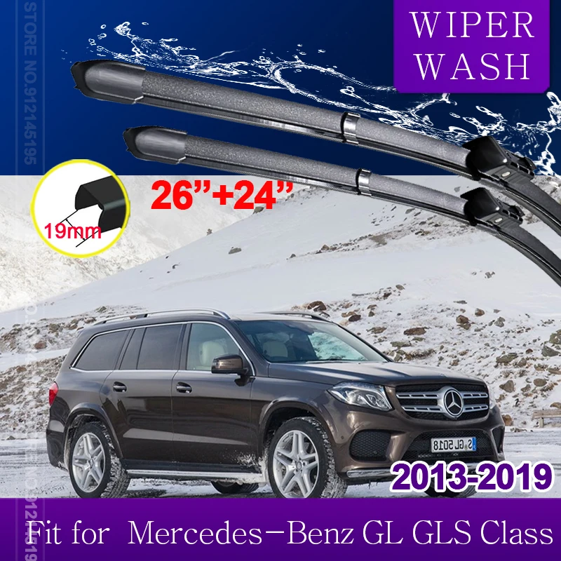 

Car Wiper Blades for Mercedes-Benz GL GLS Class X166 2013~2019 Front Windscreen Wipers Car Accessories 2014 2015 2016 2017 2018