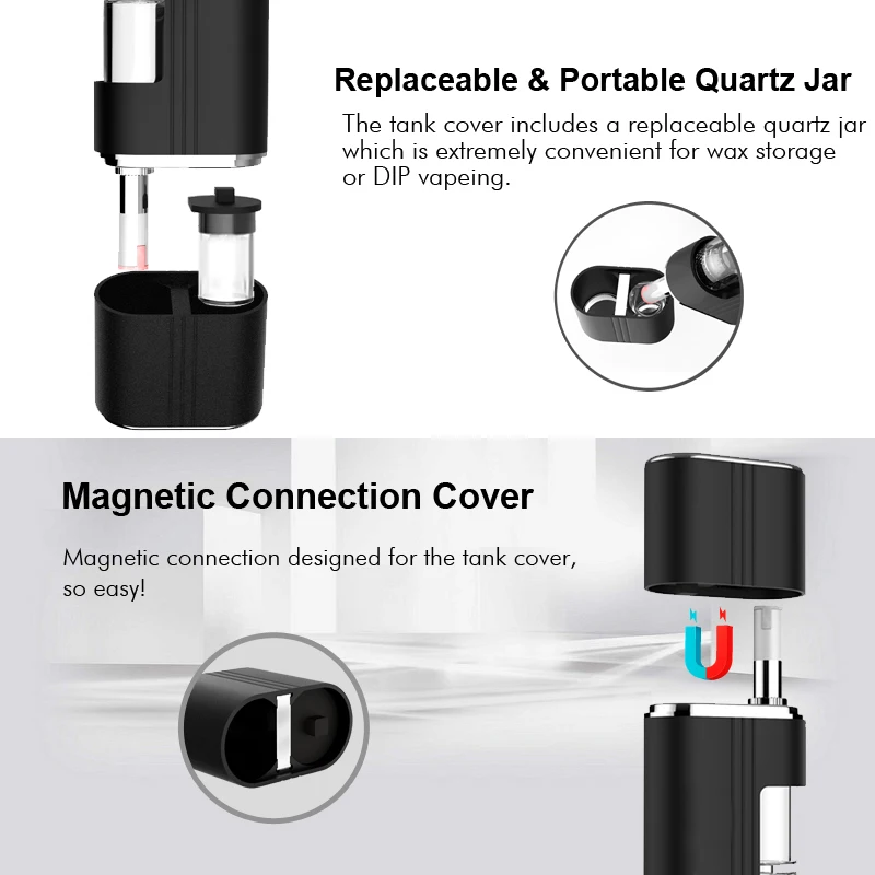 AIRISTECH airis Headbanger Quartz Jar Storage Box for Wax Vaporizer Electronic Cigarette Accessory | Accessories