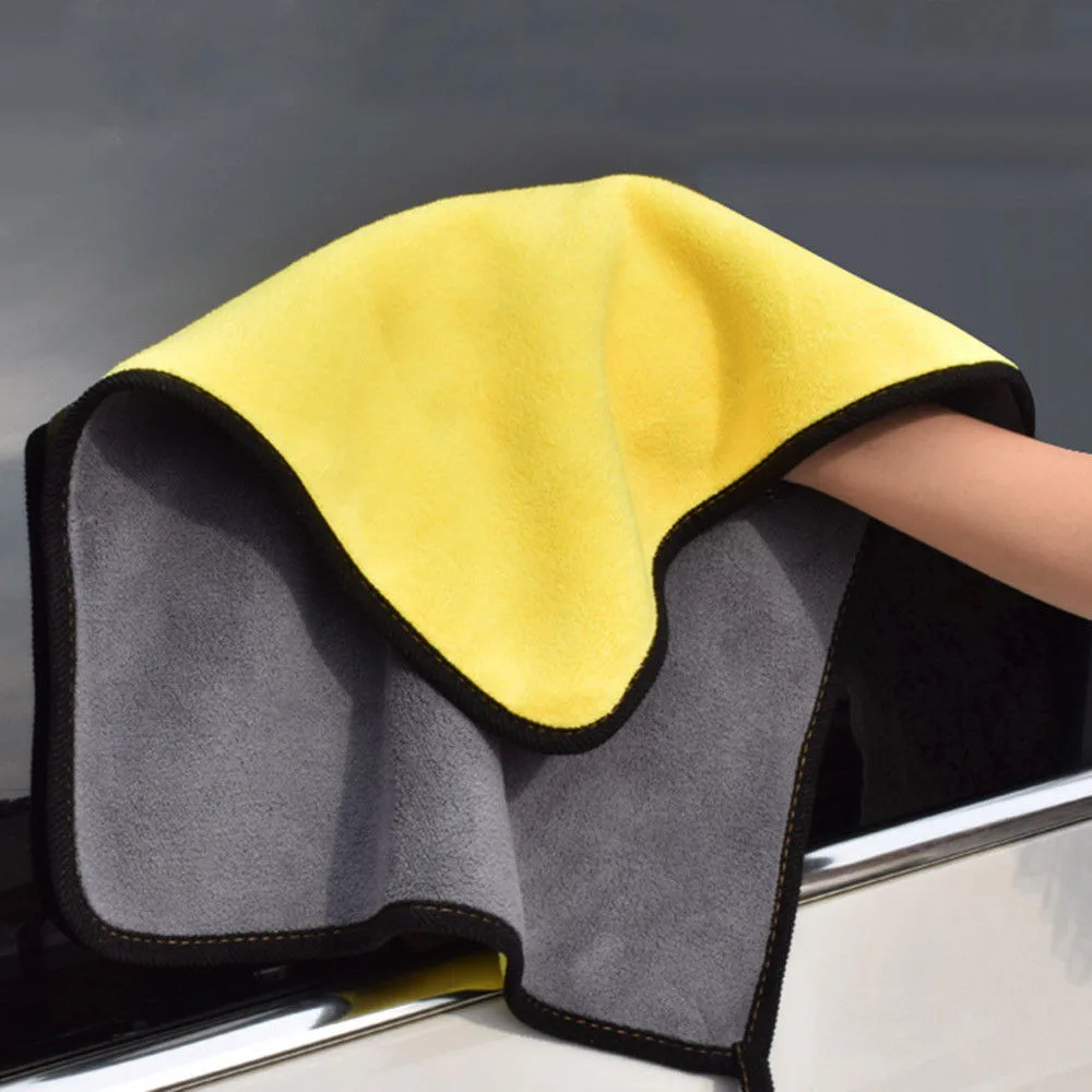 

30*30CM Car Wash Microfiber Towel Car Cleaning Drying Cloth Hemming Car Care Cloth Detailing Car Wash Towel For All