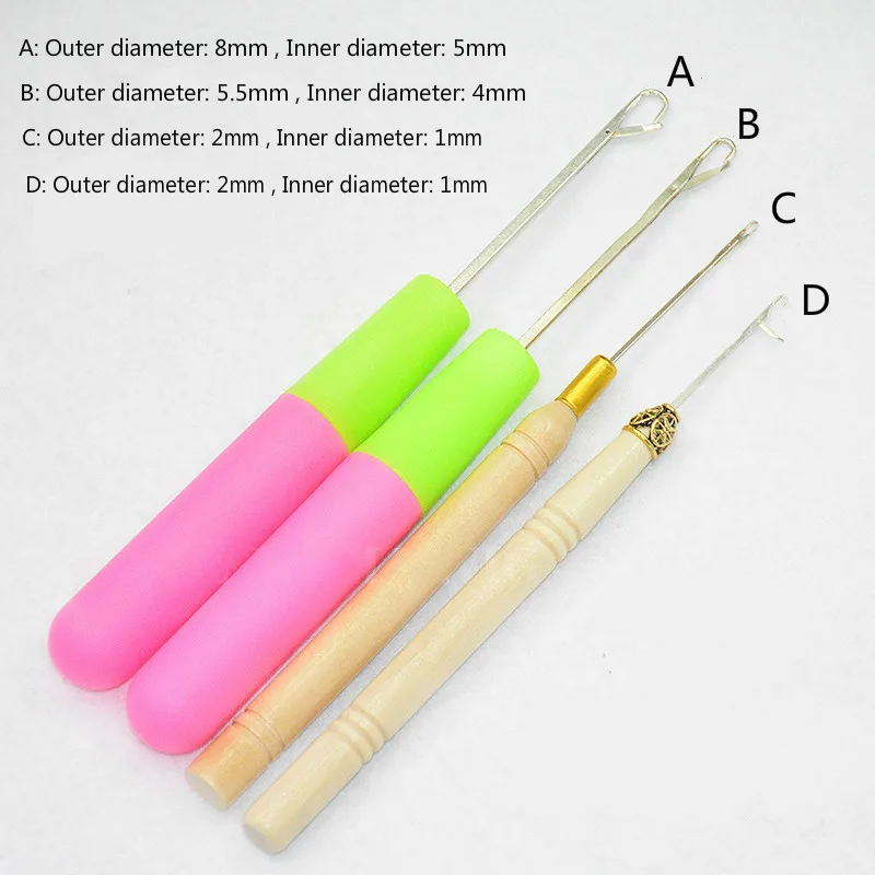 1pc Crochet Dreadlock Needles Metal Dreads Hooks Maintaining Braiding Hair Tools for Braid Craft Knit Styling 12 Style | Красота и